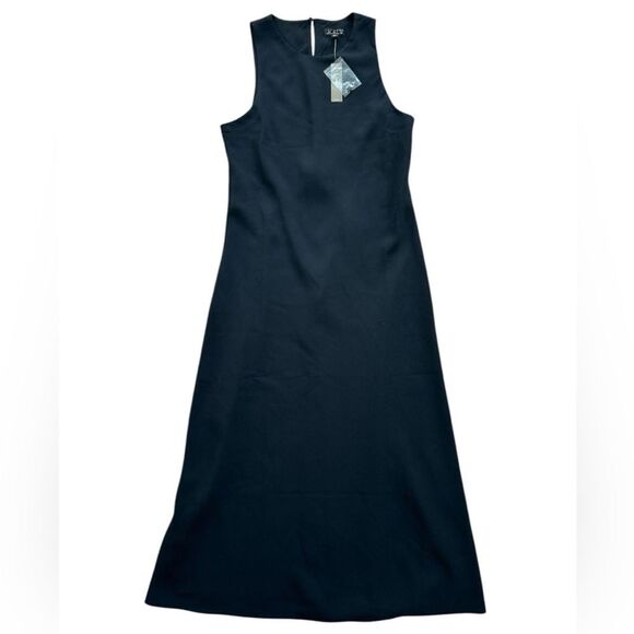 J. Crew Women’s Long A-line Dress in Drapey Crepe Size 14 NWT #CG350 - Picture 6 of 9